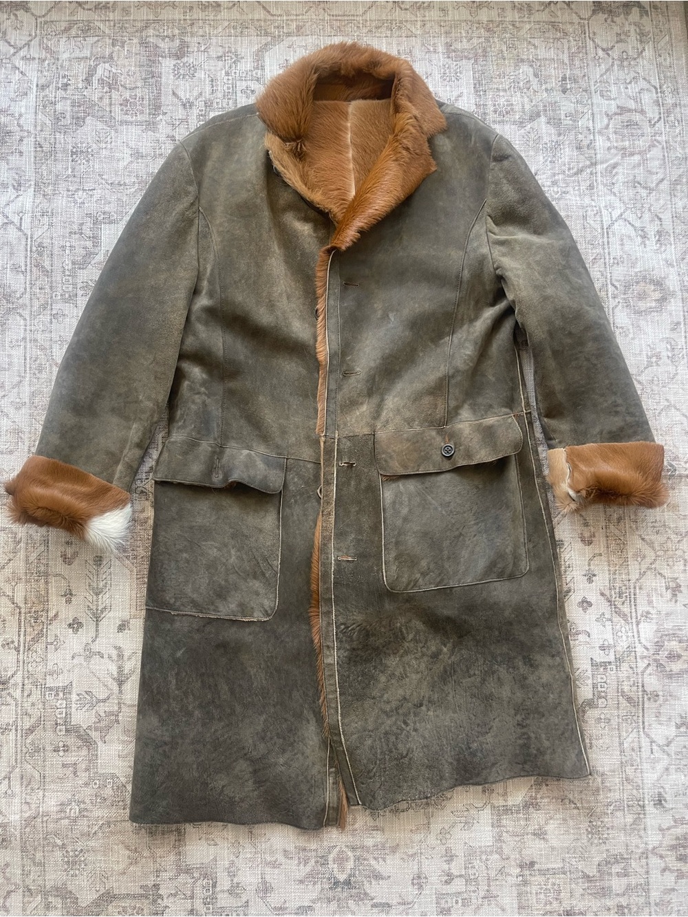Pal Zileri Natural Leather Fur Coat - Picture 4 of 14